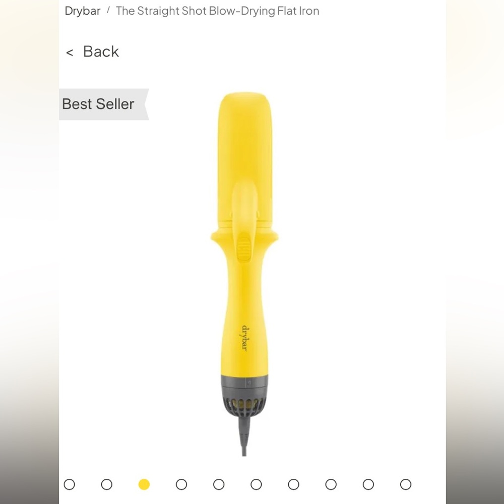 Dry bar drying and straightening tool in one